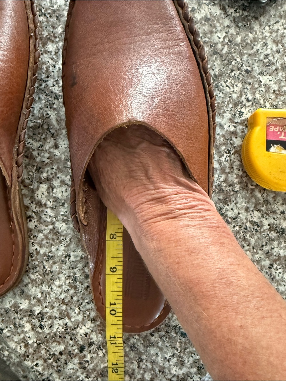 Mohinders Handmade  Brown Leather Slip-On Mule Loafers - Picture 10 of 12